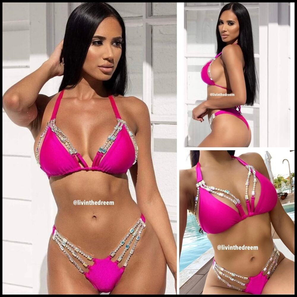 Bikini Crush Alexia XL Pink Bikini Set - Sold Out Color!